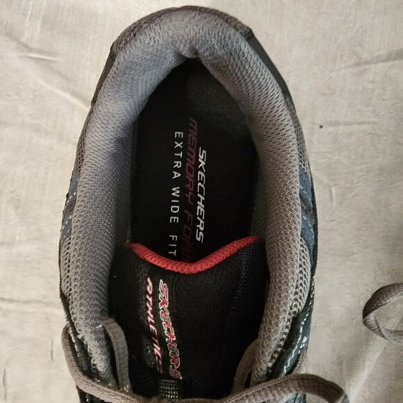 Skechers Men's Afterburn Memory Fit Lace-up Sneaker 11.5 - X-Wide - Picture 4 of 8